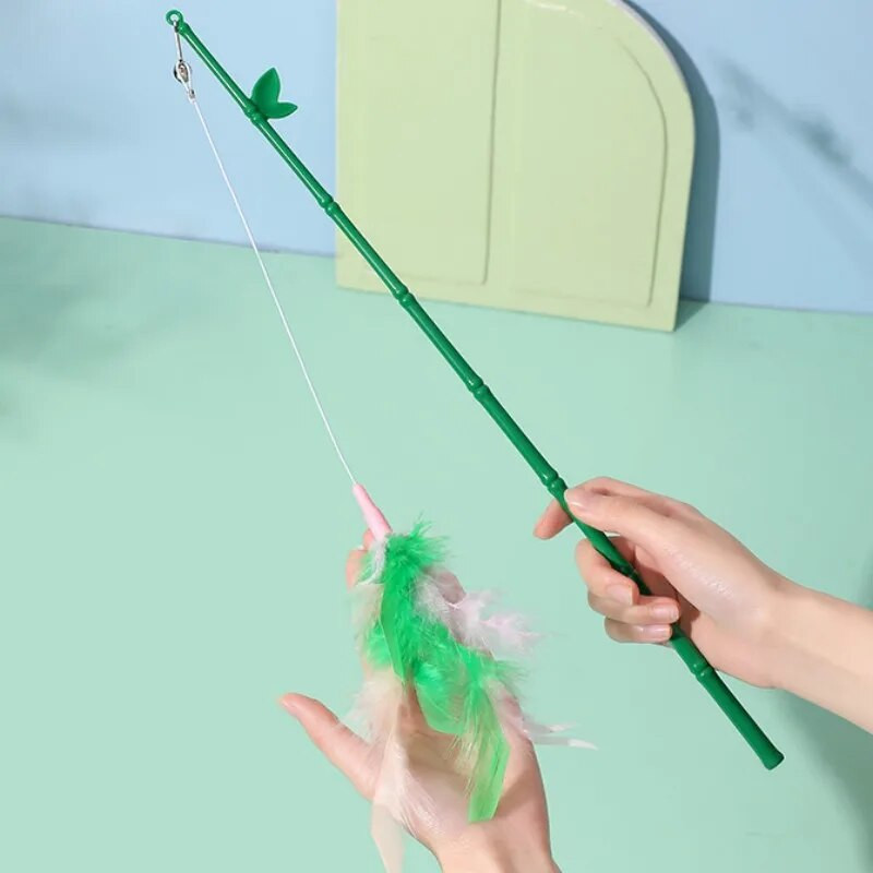 Macskajáték Self Hi Feather játékok macskáknak Botharapásálló toll macskajáték csengővel vicces macskajátékok Interaktív kisállatkellékek