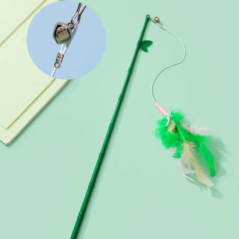 Macskajáték Self Hi Feather játékok macskáknak Botharapásálló toll macskajáték csengővel vicces macskajátékok Interaktív kisállatkellékek