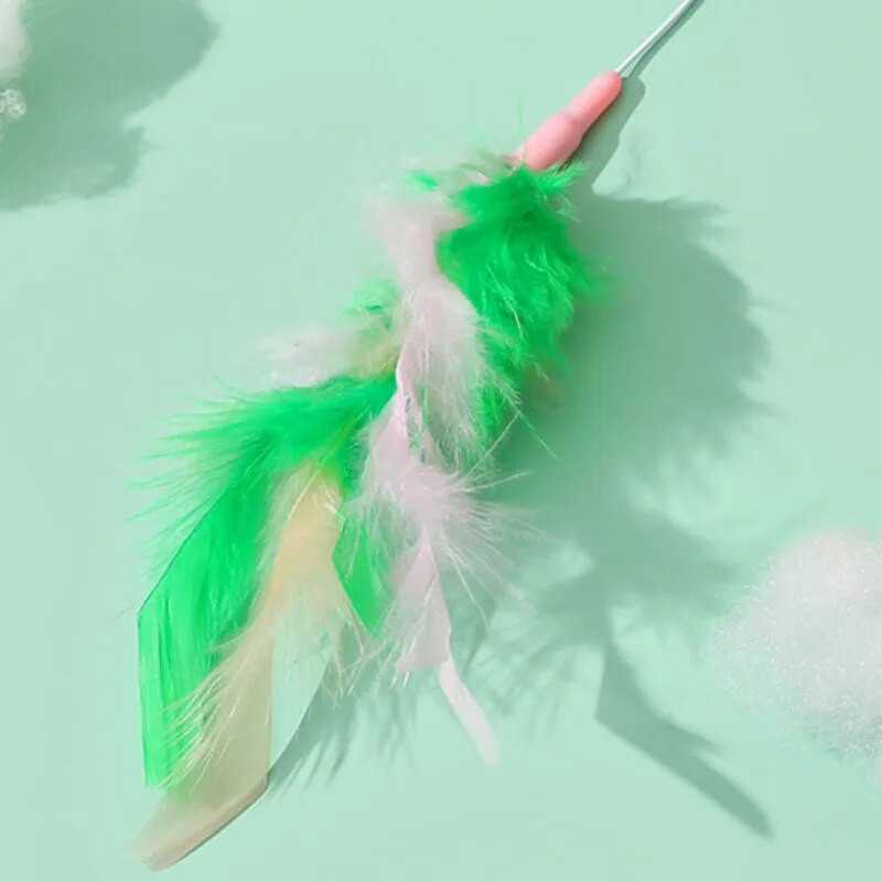 Macskajáték Self Hi Feather játékok macskáknak Botharapásálló toll macskajáték csengővel vicces macskajátékok Interaktív kisállatkellékek