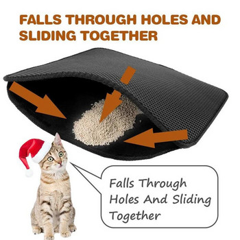 Πτυσσόμενο στρώμα κατοικίδιων ζώων Τουαλέτα Αδιάβροχο διπλό στρώμα άμμου για γάτες EVA πτυσσόμενα μαξιλάρια κρεβατιού για μοκέτες για κατοικίδια για γάτες Προμήθειες για κατοικίδια