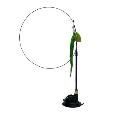 Simulation Bird διαδραστικό παιχνίδι γάτας Funny Feather Bird with Bell Cat Stick Toy for Kitten Playing Teaser Wand Toy Cat Supplies