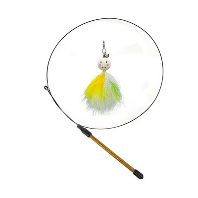 Simulation Bird διαδραστικό παιχνίδι γάτας Funny Feather Bird with Bell Cat Stick Toy for Kitten Playing Teaser Wand Toy Cat Supplies