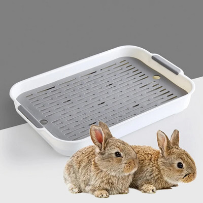 Small Pet Supplies Toilet Antiturnover Litter Box Trainer Corner bathroom Pet Cleaning Supplies For Rabbit Chinchilla Guinea Pig