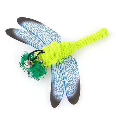 Funny Cat Toys Δικέφαλο βεντούζα για γάτα Teaser Stick Αφαιρούμενο χειροκίνητο διαδραστικό παιχνίδι ποντικιού με καμπάνα για κατοικίδια