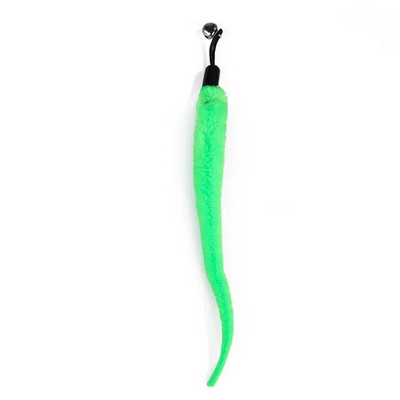 Funny Cat Toys Δικέφαλο βεντούζα για γάτα Teaser Stick Αφαιρούμενο χειροκίνητο διαδραστικό παιχνίδι ποντικιού με καμπάνα για κατοικίδια