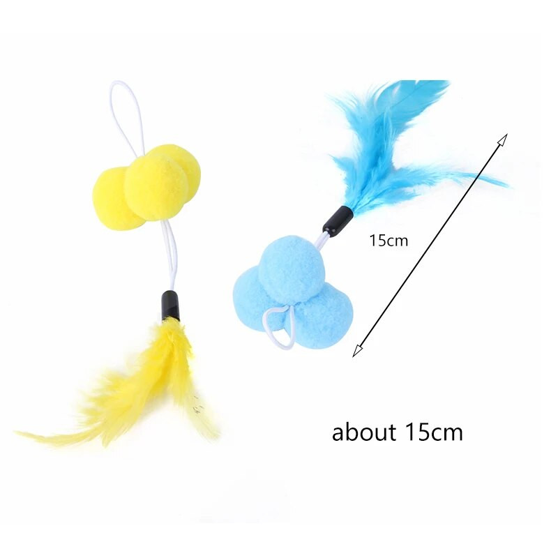 Caterpillar macskajáték Behúzható függőajtós macskabot Vicces játék macskakészlethez Macskatartozékok Interaktív macskatoll játék cica