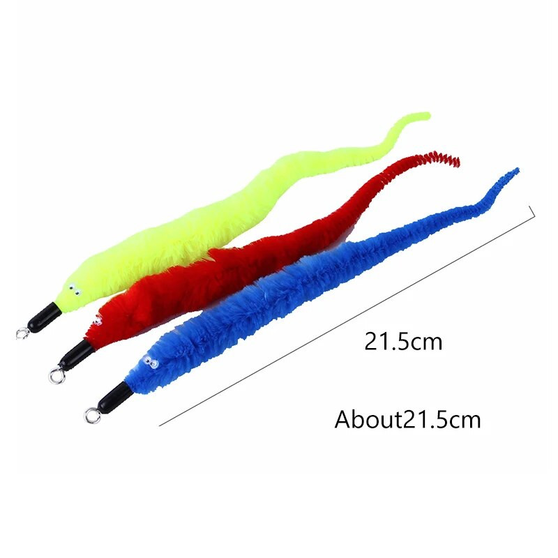 Caterpillar macskajáték Behúzható függőajtós macskabot Vicces játék macskakészlethez Macskatartozékok Interaktív macskatoll játék cica