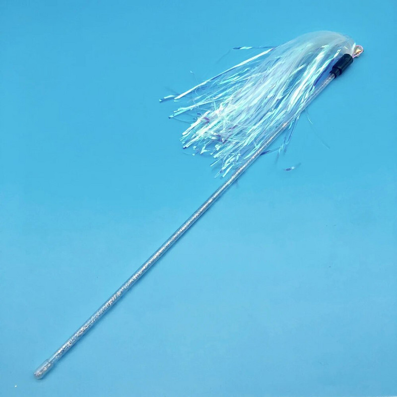 5db Bojt Cat Teaser Pálca Vicces Stick Cats játékok Átlátszó rúd Interaktív kisállatjáték