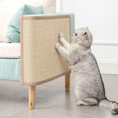 Φυσικό Bamboo Cat Scratcher Πατάκια καναπέδων σανίδα Cat Scratch for Sharpen Nails Scraper Pet Tree Toys Καρέκλα για έπιπλα καναπέ