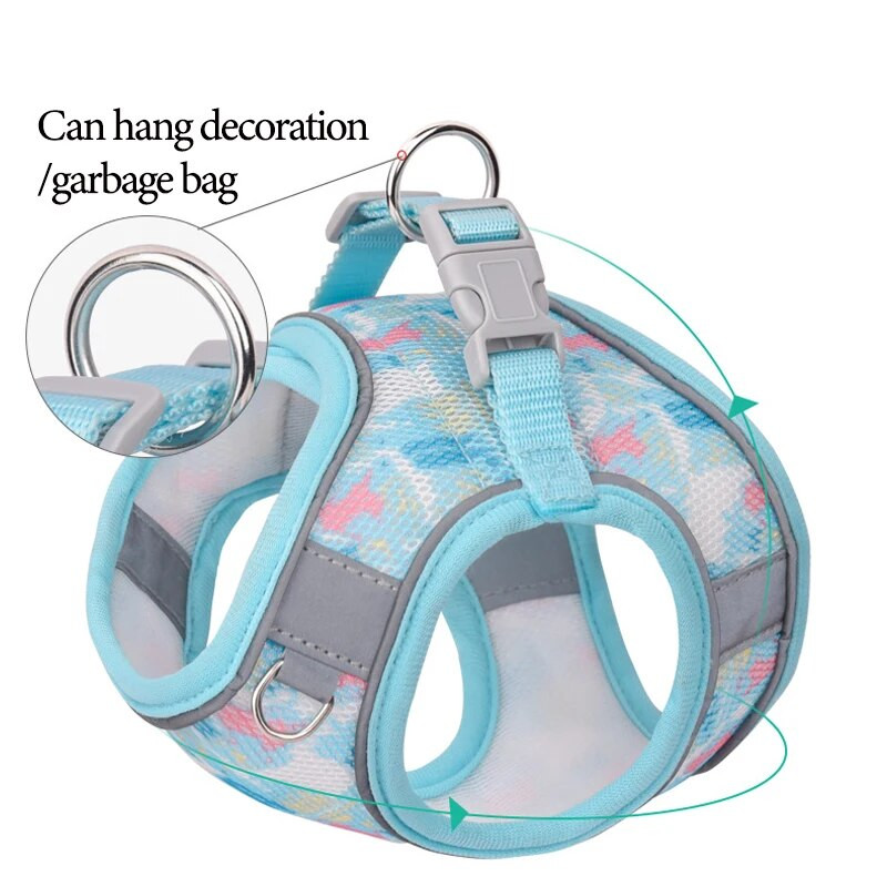 Kutya hám póráz szett Légáteresztő kisállat mellkaspánt kölyök cica fényvisszaverő mellény kis közepes kutyáknak macskáknak chihuahua sétapóló