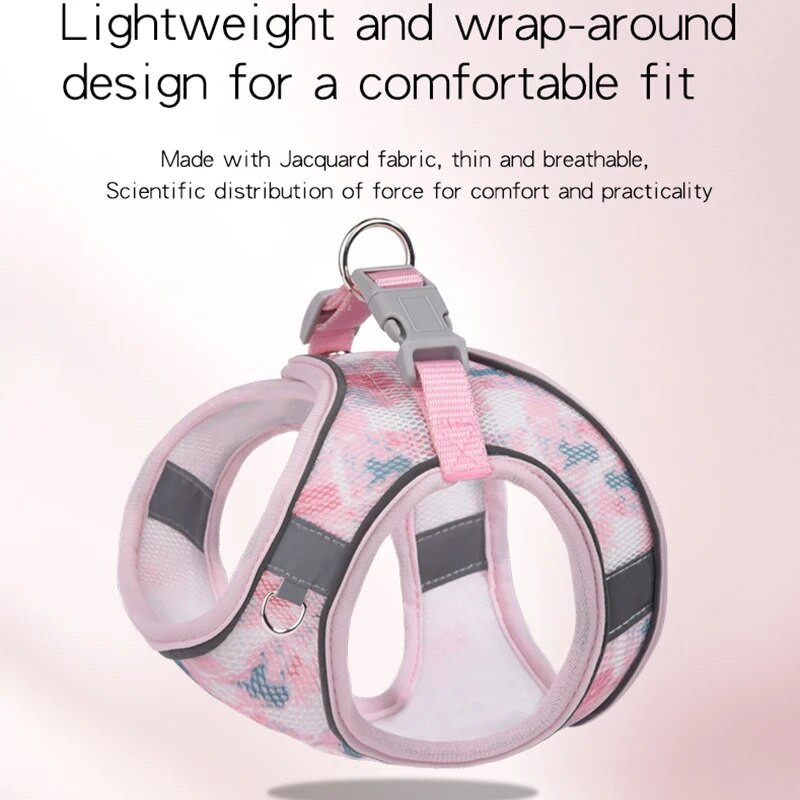 Kutya hám póráz szett Légáteresztő kisállat mellkaspánt kölyök cica fényvisszaverő mellény kis közepes kutyáknak macskáknak chihuahua sétapóló