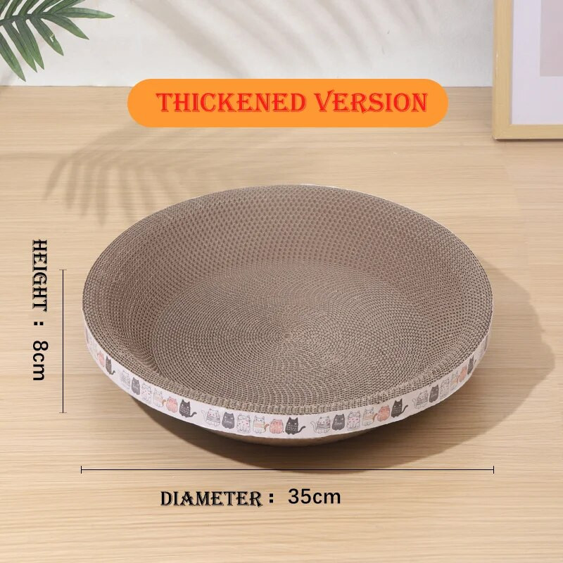 Hullámos macskakaparó ágydeszka kaparók kerek ovális csiszoló karmos játékok macskáknak Kopásálló karcoló fészek kiegészítők