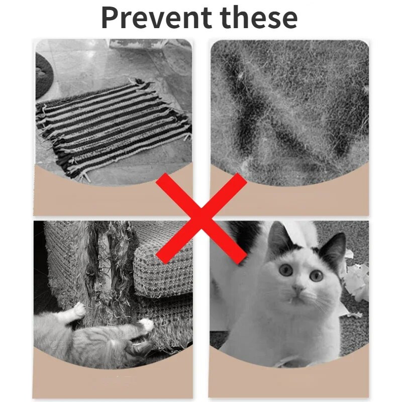 Macskakarcolásgátló Kanapé Macskák Scratch Board Kanapévédő Mancsok Élesíthető Vágható öntapadó szőnyeg Macskák Scratch Board Macskajátékok