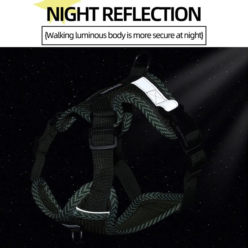 No Pull kis kutyahám és póráz szett Légáteresztő kiskutya mellkaspánt Fényvisszaverő kisállat hám mellény 4 pontos állítás Chihuahua