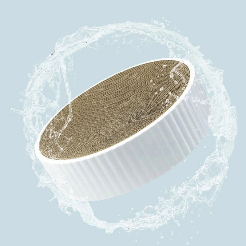 Kerek macskakaparó pad Macskák Karcoló deszka Csiszoló karmok Karton Hullámpapír Cicakaparók Kisállatbútor kellékek