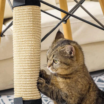 Προστατευτικό για γρατσουνιές γάτας κατοικίδιων ζώων Σιζάλ Ματ Γάτα Γατάκι Grinding Claw Scratcher Mat έπιπλα Προστατευτικό καναπέ Προστατευτικό Ξυστό για γάτες Προμήθειες για κατοικίδια