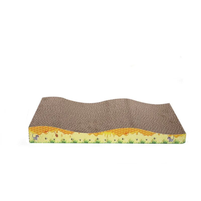 Macskakörmös deszka Tartós, törmelékmentes, többféle forma Kopásálló, integrált csiszoló hullámpapírból készült kisállatjátékok