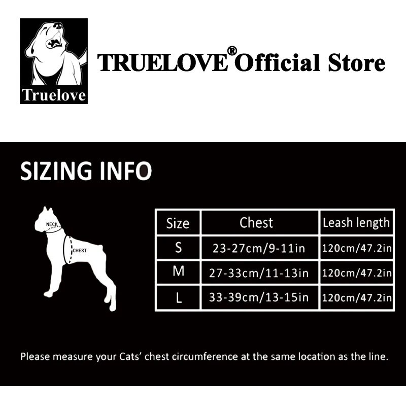 Truelove kisállat hám póráz készlet, nem szökésbiztos, puha, ébreszthető, állítható mellény kölyökkutyák számára kényelmes kültéri könnyű TLH3911