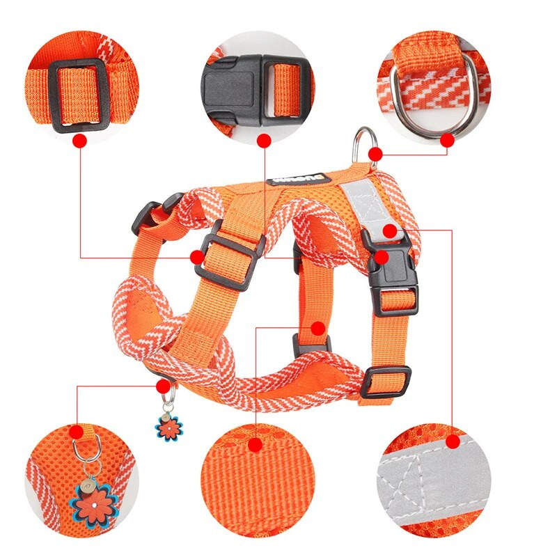 Hálós légáteresztő kölyökkutya hám és póráz séta túrázáshoz Kisállat mellény hámok kis közepes kutyáknak kabalák Kiegészítők