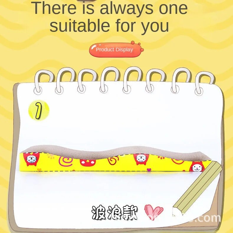 Macskakaparó játékok Kisállatkaparó deszka Hullámkarton Pad Körmök Interaktív Védő Bútor Macskák Új Tál