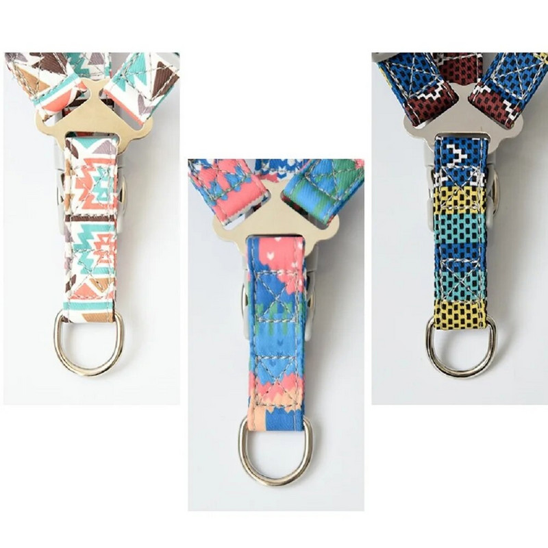 Bohém nemzeti stílusú állítható kutyahám NO PULL Lélegző kisállathám kutyamellényhez kültéri sétáltatás Arnes Perro Chien