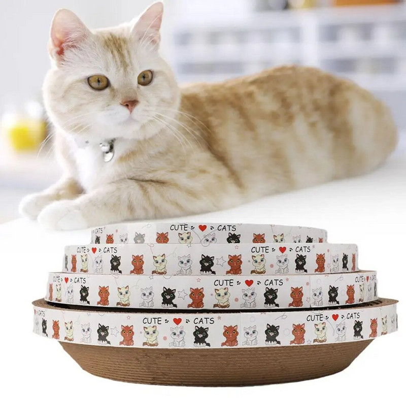 Macskakaparó macskafészek kaparók kerek ovális csiszoló karmos játékok macskáknak Kopásálló macskaágy Nest Cat kiegészítők Új