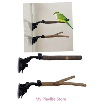 Bird Perch Toy Bird Cage Stand Perch Βεντούζα Standing Perch Parrots Perches Αξεσουάρ κλουβιού για Conures Lovebirds Cockatoos