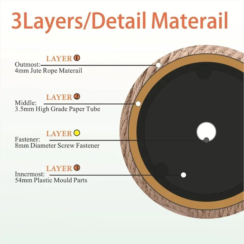 DIY macskakarcoló oszlop csereoszlop Cat Tree Cat Tower bútorokhoz, cicák kaparórudakhoz M8 csavaros tartozékokkal Gatos