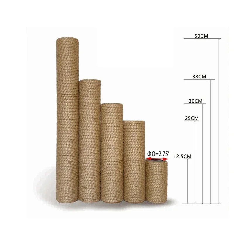 DIY macskakarcoló oszlop csereoszlop Cat Tree Cat Tower bútorokhoz, cicák kaparórudakhoz M8 csavaros tartozékokkal Gatos