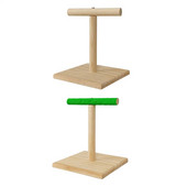 Parrot Stand Bird Perches Standing Sticks Ξύλινο επιτραπέζιο Birdcage Bird Perch