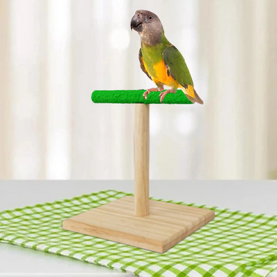 Parrot Stand Bird Perches Standing Sticks Ξύλινο επιτραπέζιο Birdcage Bird Perch