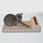 Cat Scratcher Παιχνίδι Κυματοειδές μαξιλάρι γρατσουνιάς γάτας Τρίψιμο καρφιά Διαδραστικό προστατευτικό έπιπλο Γάτα Παιχνίδι μεγάλου μεγέθους χαρτόνι