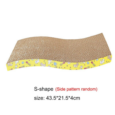 Cat Scratcher Παιχνίδι Κυματοειδές μαξιλάρι γρατσουνιάς γάτας Τρίψιμο καρφιά Διαδραστικό προστατευτικό έπιπλο Γάτα Παιχνίδι μεγάλου μεγέθους χαρτόνι