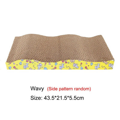 Cat Scratcher Παιχνίδι Κυματοειδές μαξιλάρι γρατσουνιάς γάτας Τρίψιμο καρφιά Διαδραστικό προστατευτικό έπιπλο Γάτα Παιχνίδι μεγάλου μεγέθους χαρτόνι