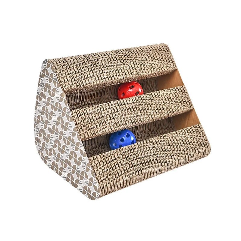 Macskakaparó játék Hullámkarton macskakaparó deszkalap Körömcsiszoló Interaktív Bútor macskajáték nagy méretű karton