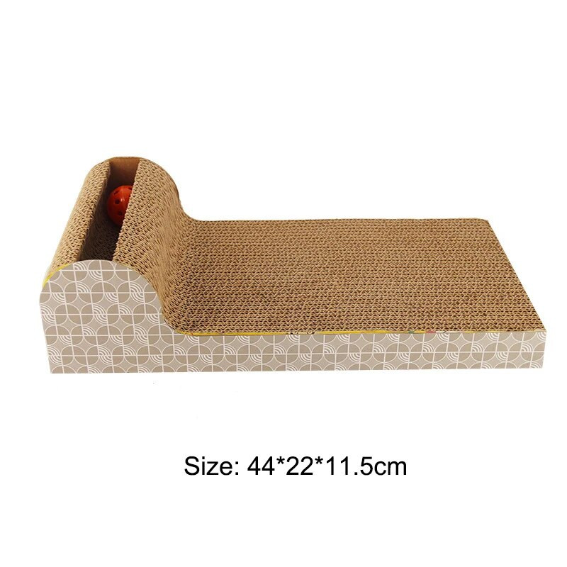 Macskakaparó játék Hullámkarton macskakaparó deszkalap Körömcsiszoló Interaktív Bútor macskajáték nagy méretű karton