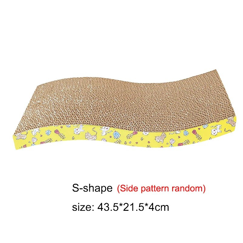 Macskakaparó játék Hullámkarton macskakaparó deszkalap Körömcsiszoló Interaktív Bútor macskajáték nagy méretű karton