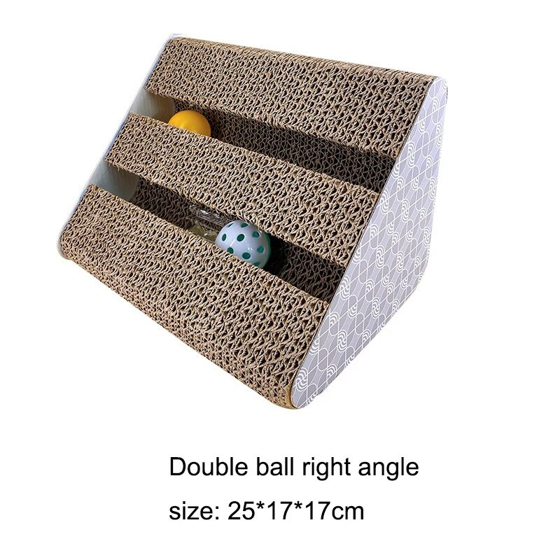 Macskakaparó játék Hullámkarton macskakaparó deszkalap Körömcsiszoló Interaktív Bútor macskajáték nagy méretű karton