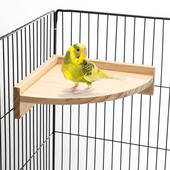 Parrot Cage Perch Bird Perch Platform Ξύλινο Τριγωνικό Πλαίσιο Σταθμού Προμήθειες πουλιών για Parakeet Cockatiel Budgie Lovebirds