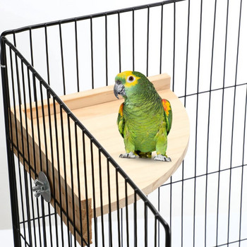 Parrot Cage Perch Bird Perch Platform Ξύλινο Τριγωνικό Πλαίσιο Σταθμού Προμήθειες πουλιών για Parakeet Cockatiel Budgie Lovebirds