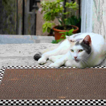 Toy Cat Scratching Post Toys Pads για γάτες εσωτερικού χώρου Κυματοειδές χαρτί με αντικατάσταση γατάκι Scratcher