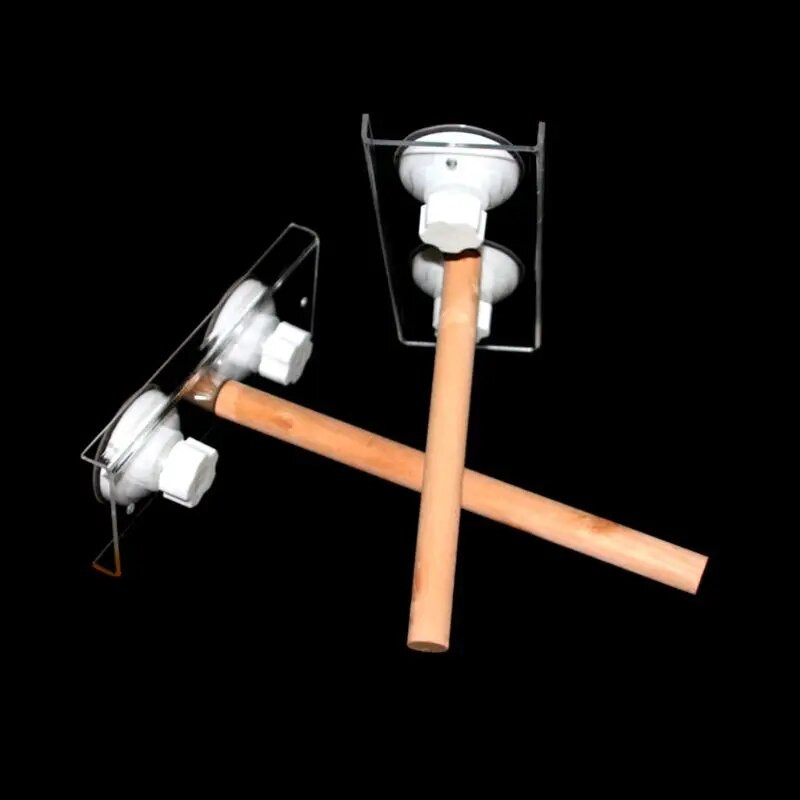 Kisállat madarak papagáj ülőrudak játékok tartó fa tartókeret kirándulási hordozható autós fürdőállvány tapadókoronggal Papagáj játék