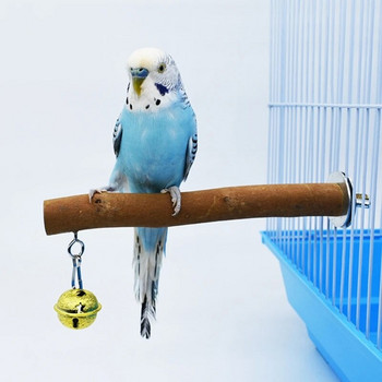 Φυσικό ξύλο πουλί Πέρκα Βάση λείανσης Scratcher Branch for Parrots Parakeets N84C