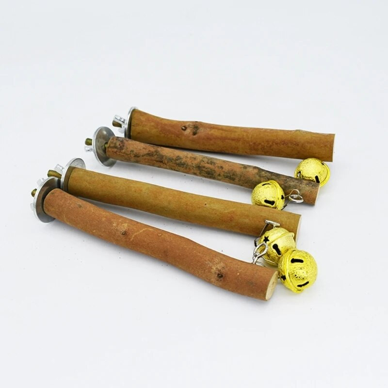 Természetes fából készült madársügér állvány, csiszoló karcoló ág papagáj papagájokhoz N84C