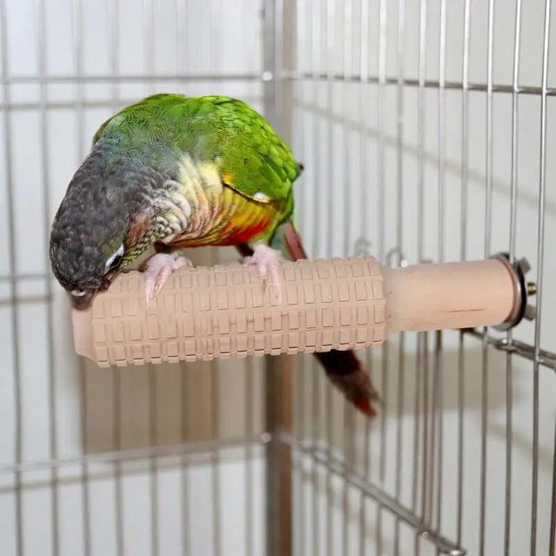 Csibe játékok tenyésztéshez Álló rúdbot madarakhoz Fa Madárkiképző állvány Madártartó bárablak Sügér Madár Tartozékok