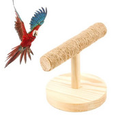 Natural Perch Parrot Bird Standing Branch with Base Grinding Claw Stand για μικρά πουλιά Εύκολη εγκατάσταση