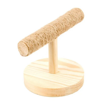 Natural Perch Parrot Bird Standing Branch with Base Grinding Claw Stand για μικρά πουλιά Εύκολη εγκατάσταση