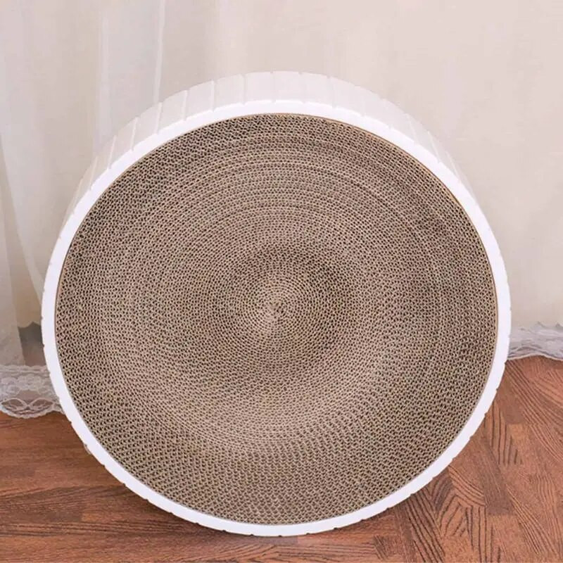 Kerek macskakarcoló deszka hullámpapír megfordítható karcoló pad nappali ágy A tartós karcoló megakadályozza a bútorok károsodását