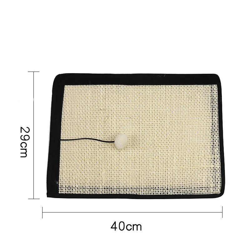 Macskakarcoló pad teaser labdával beltéri bútorok védőbetétek karcolásgátló kanapépárna természetes szizál macskakarcoló szőnyeg