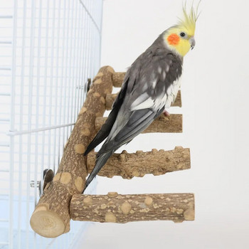 31 εκ. Φυσικό ξύλο παπαγάλος πέρκας πουλί Βάση ποδιού λείανσης πιρούνι παπαγάλος αναρρίχησης όρθιος κλάδος σκάλα παιχνίδια παιχνίδια κλουβί προμήθειες